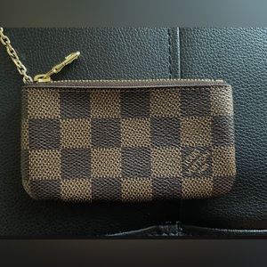 Key pouch Coin or card wallet in Damier Ebene